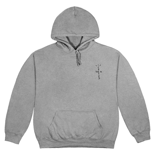 Travis Scott CJ Astro Hoodie Washed Grey — XXS — Front View