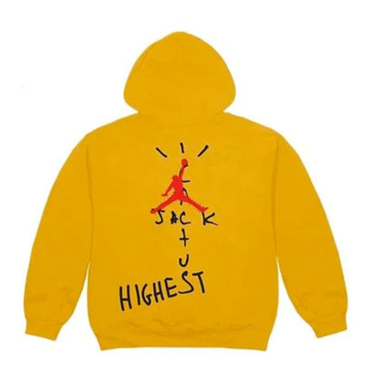 Travis Scott Jordan Cactus Jack Highest Hoodie Gold — XXS — Side View