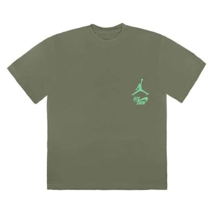 Travis Scott Jordan Cactus Jack Highest T-Shirt Olive — XXS — Front View