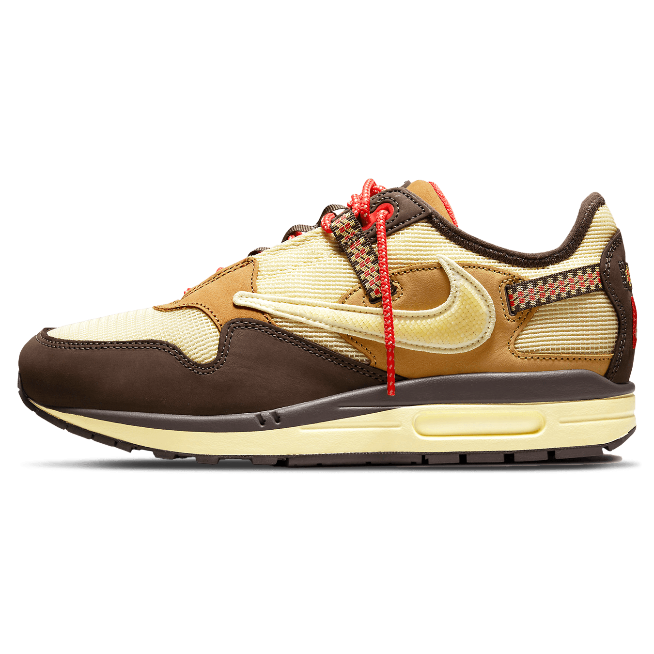 Travis Scott x Nike Air Max 1 'Baroque Brown' — UK 3 | EU 35.5 | US 3.5 — Front View