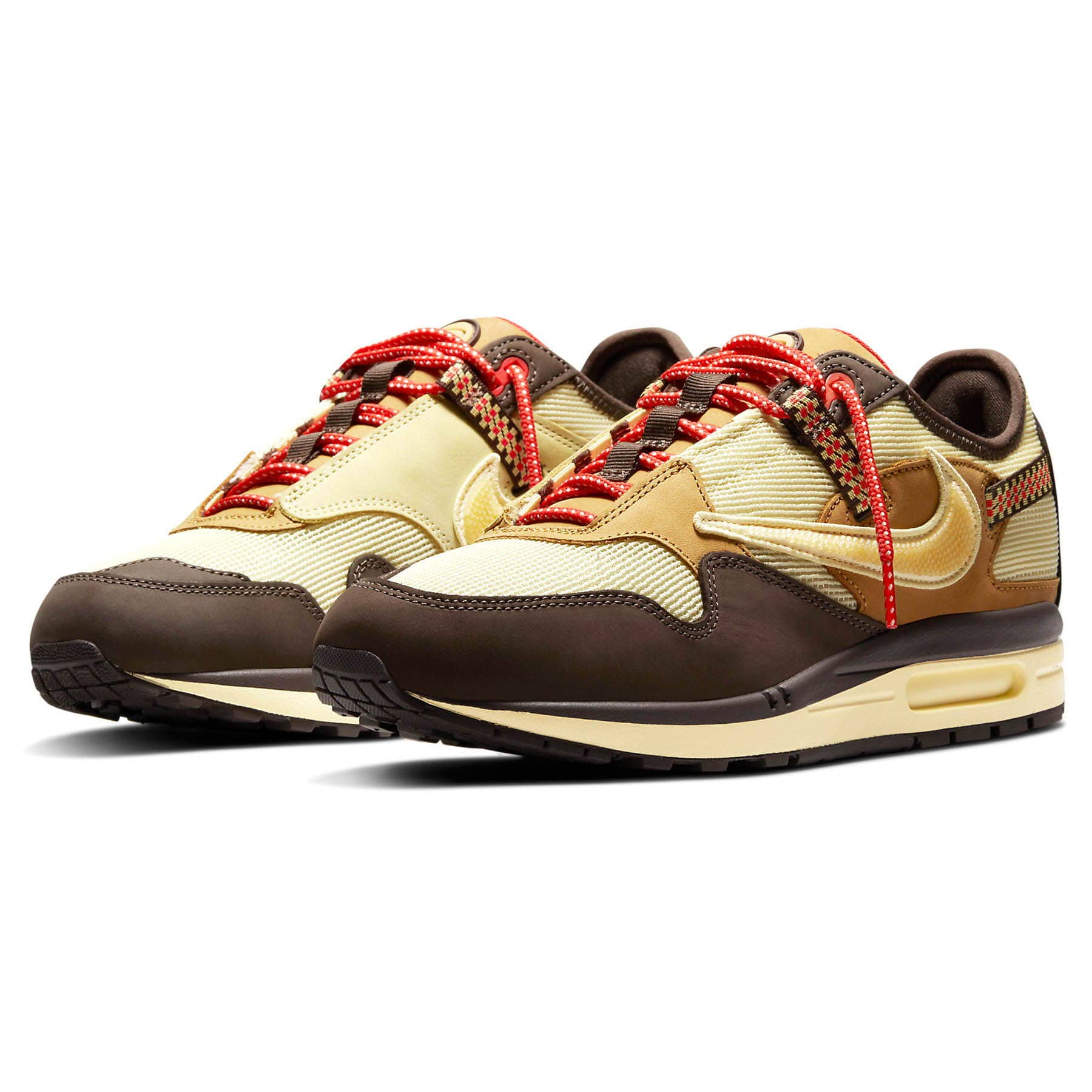 Travis Scott x Nike Air Max 1 'Baroque Brown' — UK 3 | EU 35.5 | US 3.5 — Side View