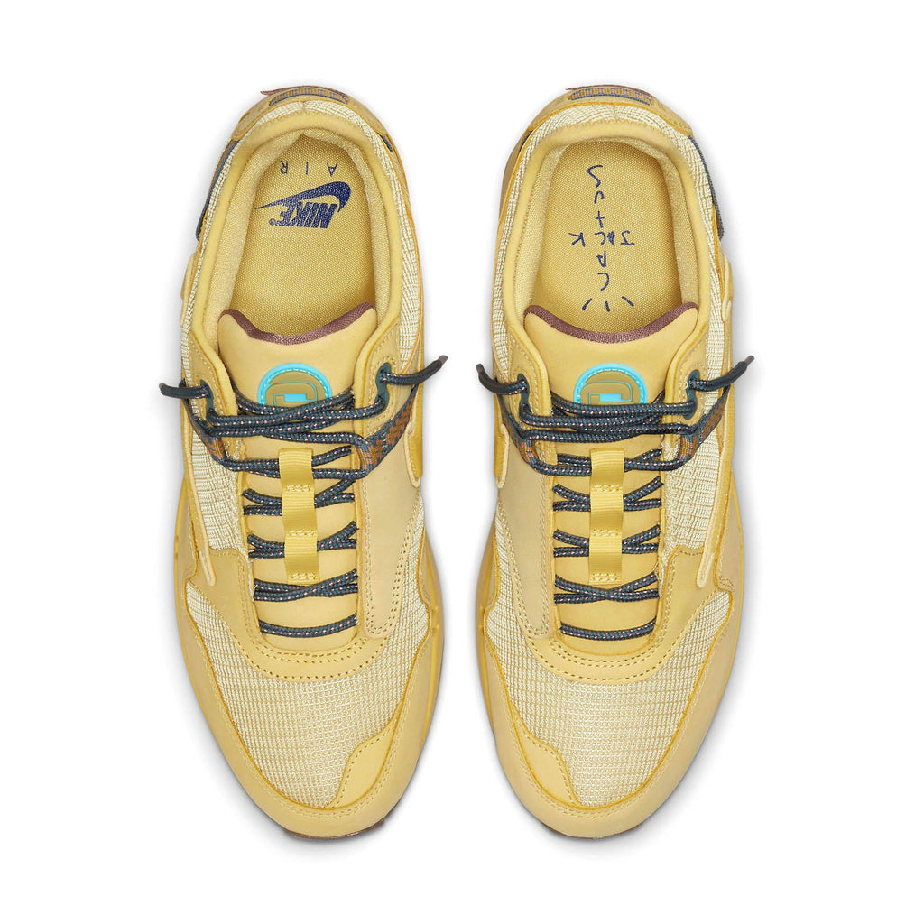 Travis Scott x Nike Air Max 1 'Saturn Gold' — UK 3 | EU 35.5 | US 3.5 — Back View