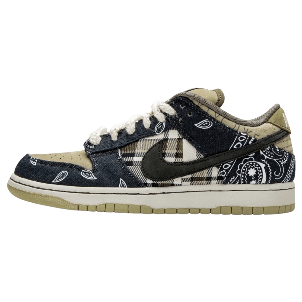 Travis Scott x Nike SB Dunk Low Cactus Jack — UK 3 | EU 35.5 | US 3.5 — Front View