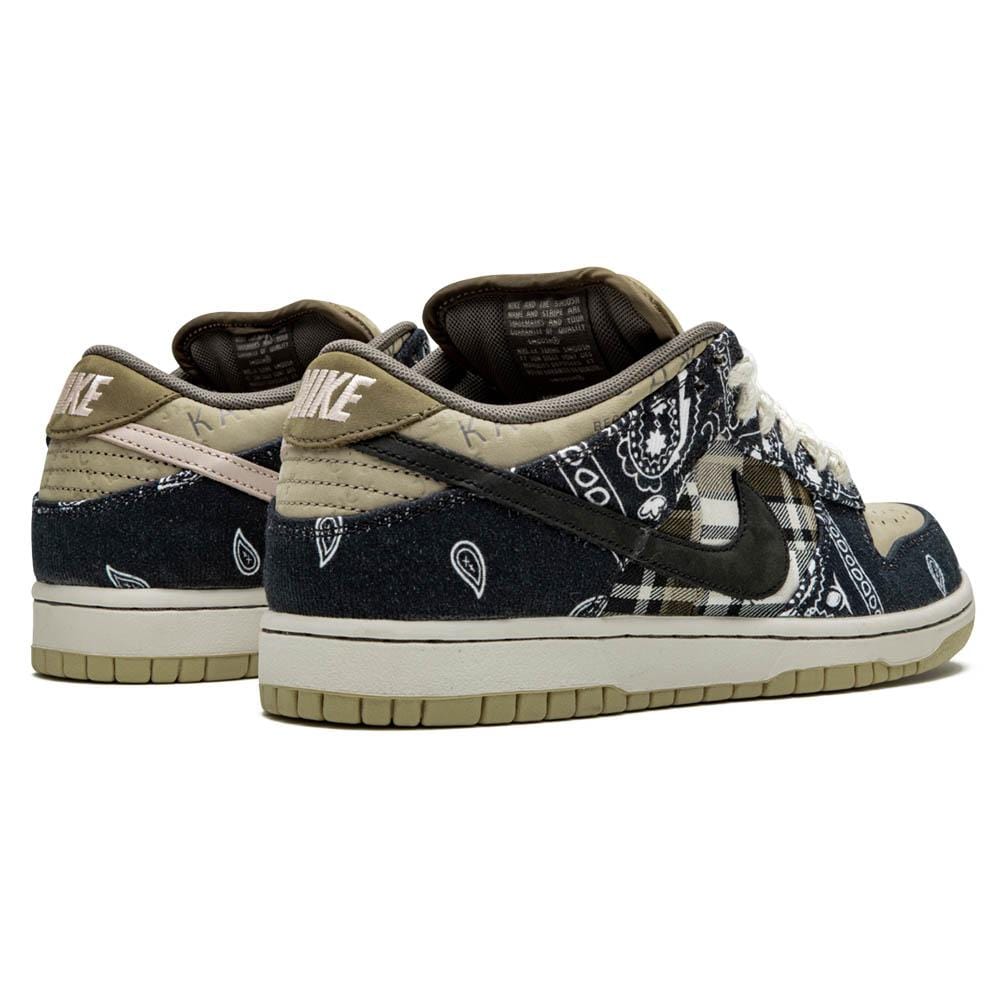 Travis Scott x Nike SB Dunk Low Cactus Jack — UK 3 | EU 35.5 | US 3.5 — Back View