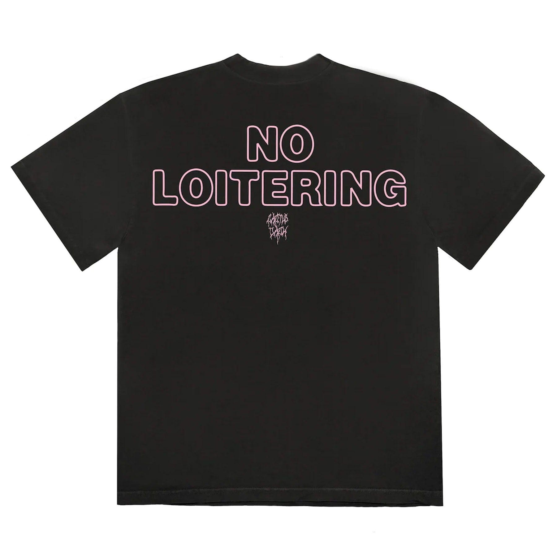 Cactus Jack by Travis Scott No Loitering T-Shirt 'Black' — XXS — Side View