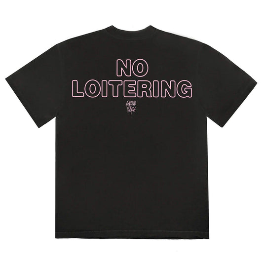 Cactus Jack by Travis Scott No Loitering T-Shirt 'Black' — XXS — Side View