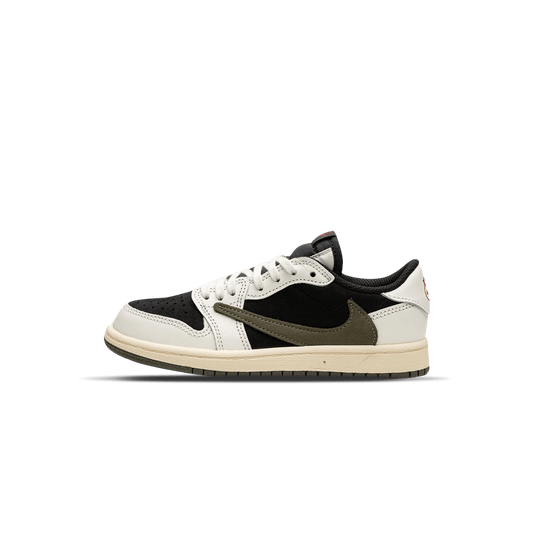 Travis Scott x Air Jordan 1 Low OG PS 'Olive' — UK 10C | EU 27.5 | US 10.5C — Front View