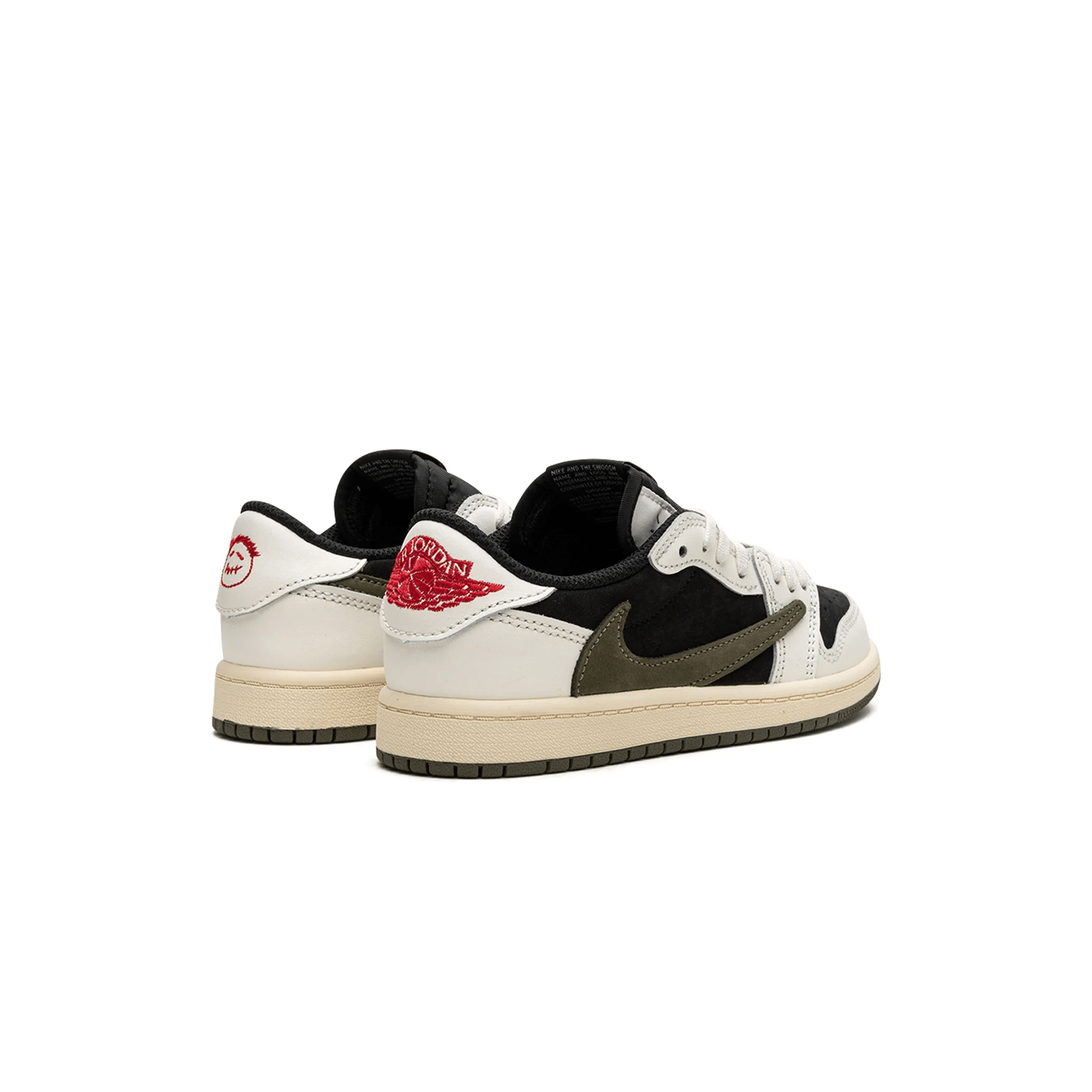Travis Scott x Air Jordan 1 Low OG PS 'Olive' — UK 10C | EU 27.5 | US 10.5C — Back View