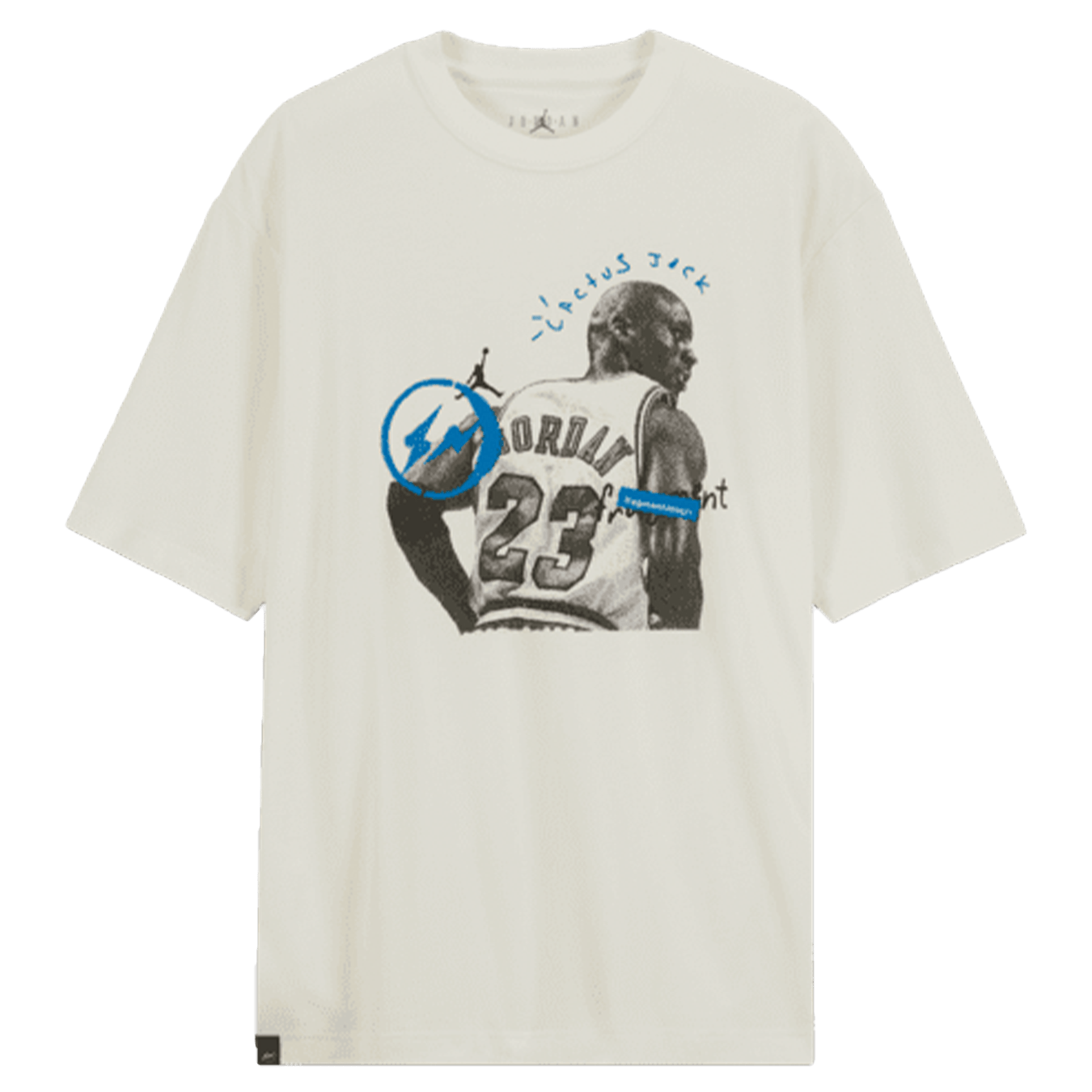 Air Jordan x Travis Scott x Fragment Short-Sleeve Tee 'White' — XXS — Front View