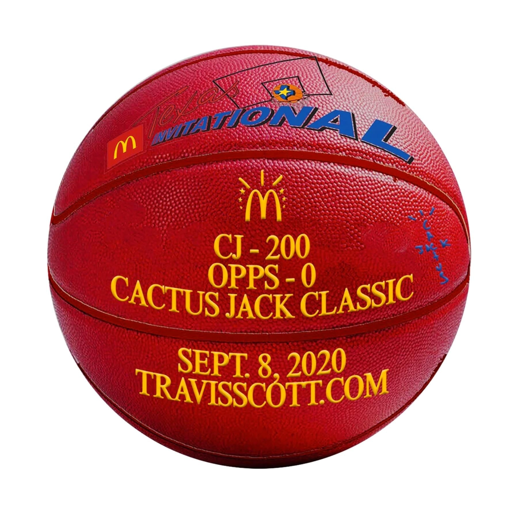 Travis Scott x McDonalds All American 92' Basketball — Side View