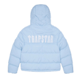 Trapstar Decoded Hooded Puffer 2.0 -Ice Blue — XXS — Front View