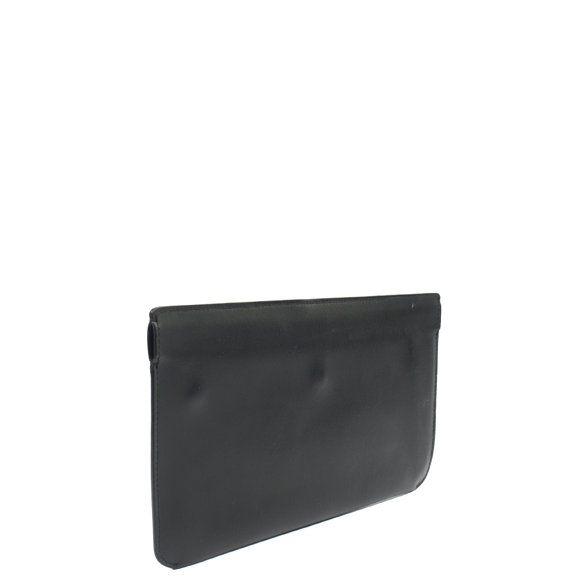 Burberry Cross Body Belt Bag  in Black, Leather — Side View
