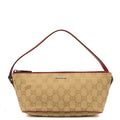 Gucci Shoulder Bag Boat Pochette in GG Supreme, Fabric — Front View