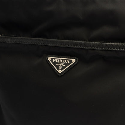 Prada Cross Body Nylon Messenger in Black, Nylon — Alternate View 12