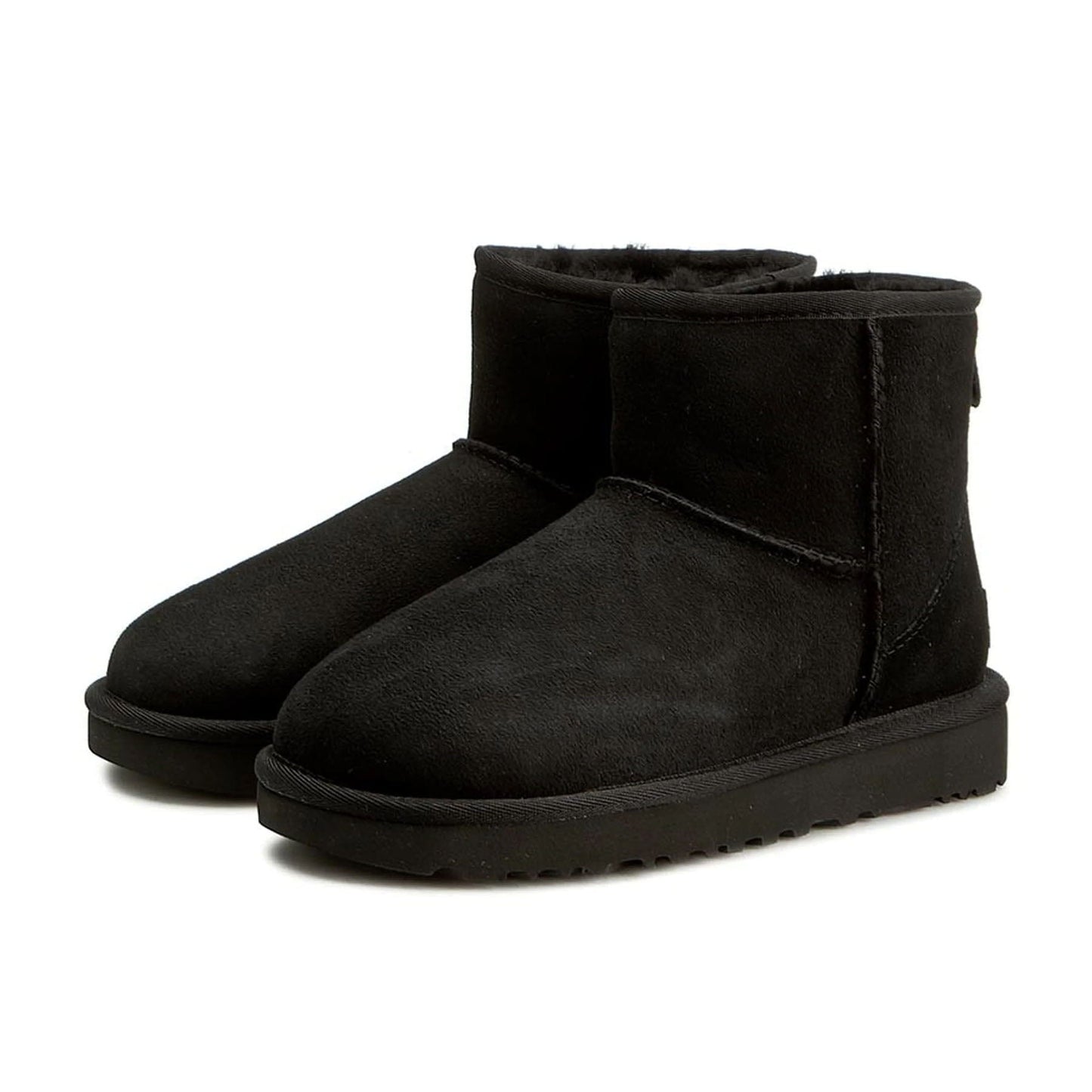 UGG Classic Mini II Boot Black (Wmns) — UK 1 — Side View