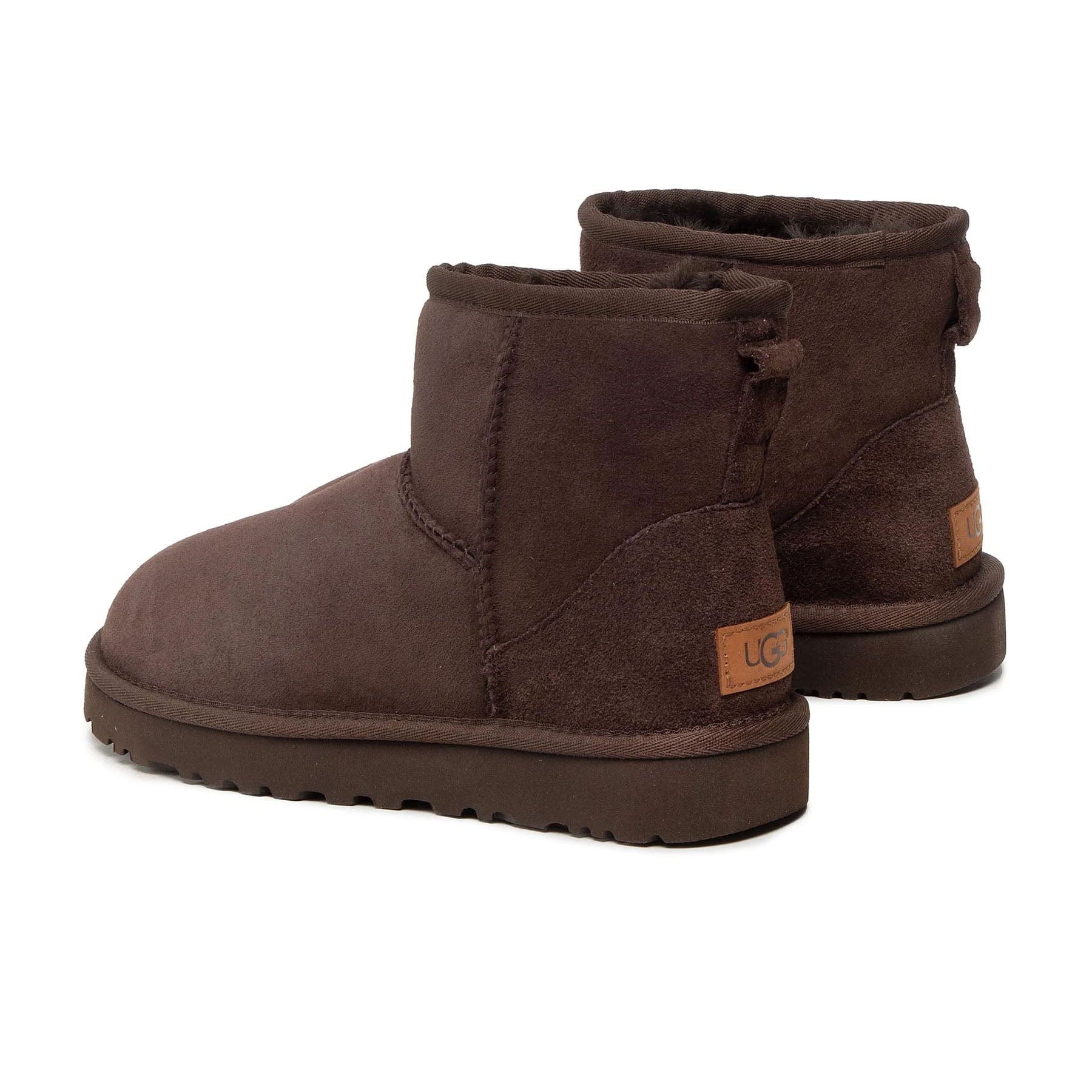 UGG Classic Mini II Boot Chocolate (Wmns) — UK 1 — Back View