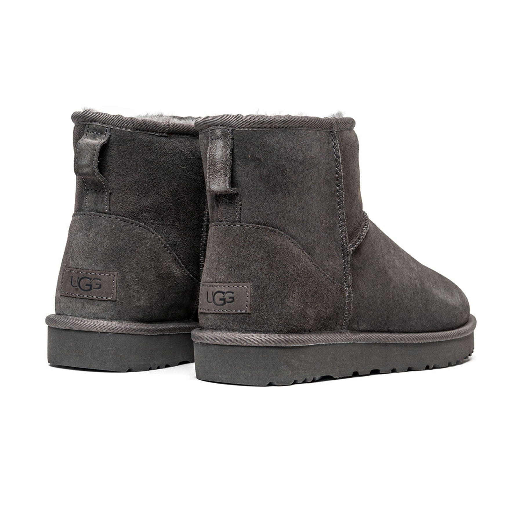 UGG Classic Mini II Boot Grey (Wmns) — UK 1 — Back View