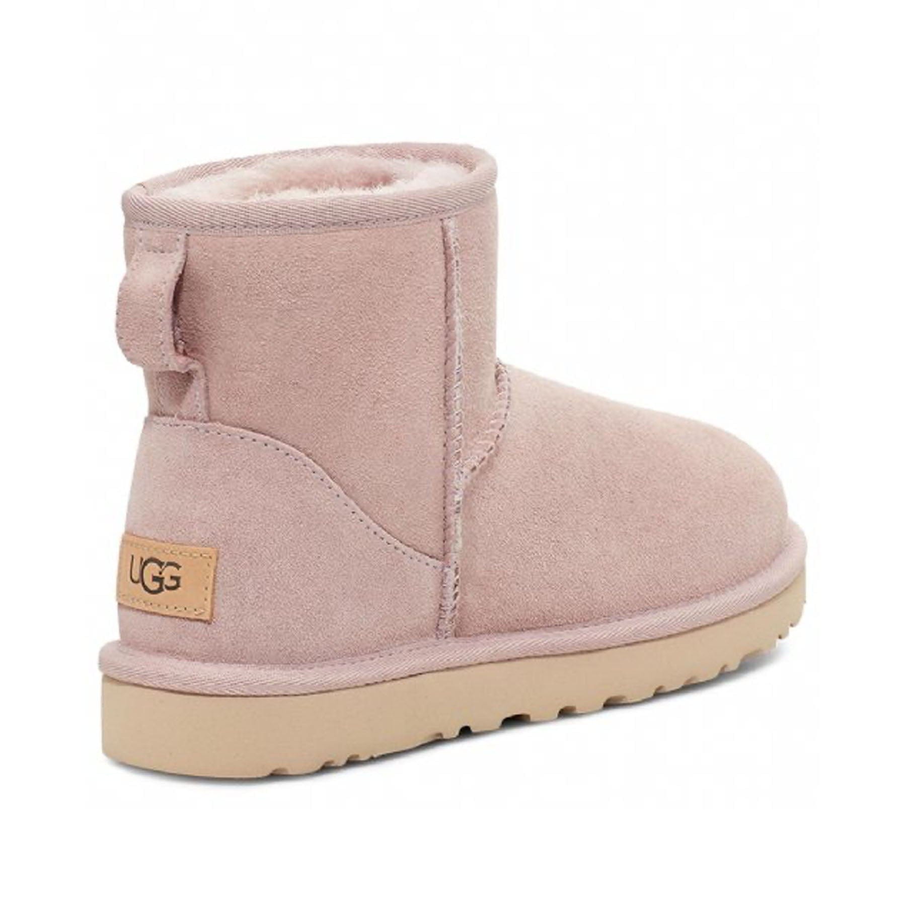 UGG Classic Mini II Boot Rose Grey (Wmns) — UK 1 — Back View