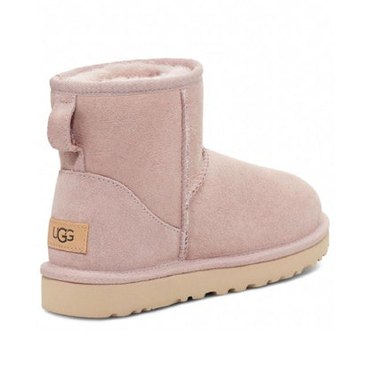 UGG Classic Mini II Boot Rose Grey (Wmns) — UK 1 — Back View