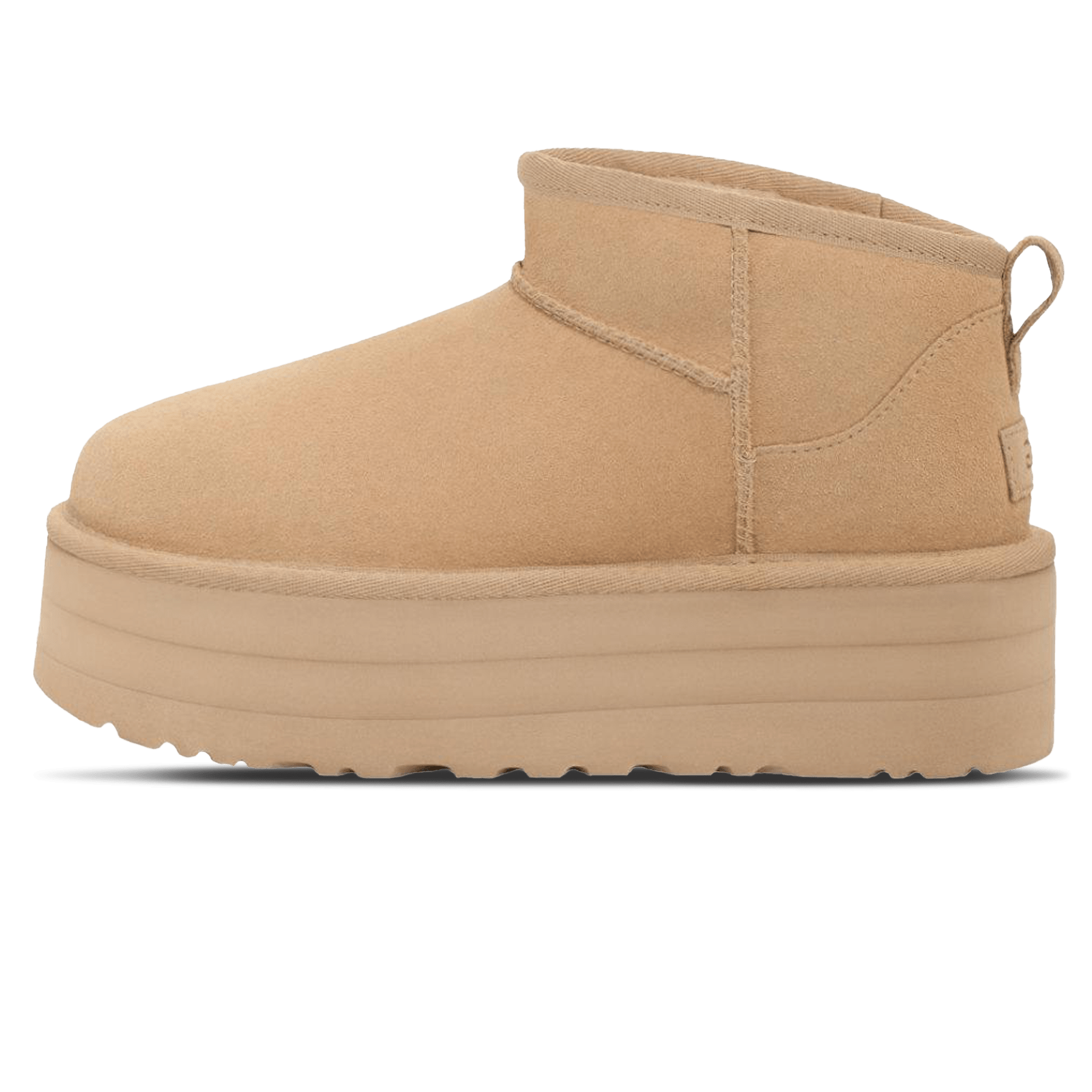 UGG Classic Ultra Mini Platform Driftwood (Wmns) — UK 1 — Front View