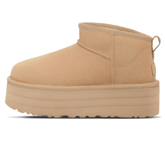 UGG Classic Ultra Mini Platform Driftwood (Wmns) — UK 1 — Front View