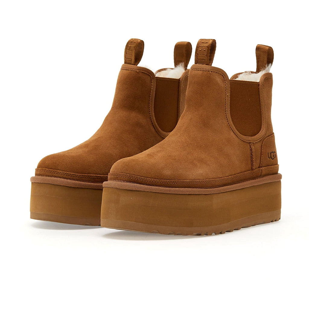 UGG Neumel Platform Chelsea Boot Chestnut (Wmns) — UK 1 — Side View