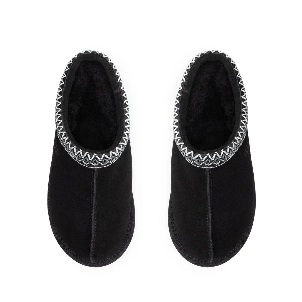 UGG Tasman Slipper Black (Wmns) — UK 1 — Back View