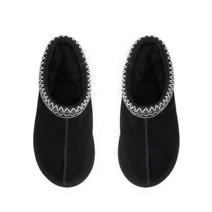 UGG Tasman Slipper Black (Wmns) — UK 1 — Back View