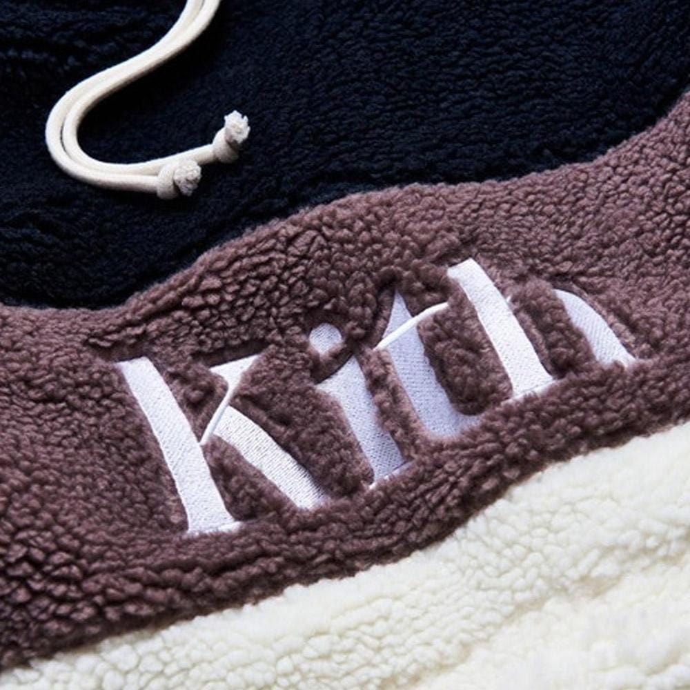 Kith Sherpa Double Pocket Hoodie Mauve — XXS — Back View