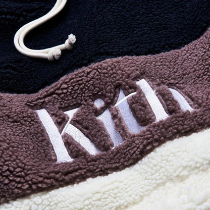 Kith Sherpa Double Pocket Hoodie Mauve — XXS — Back View