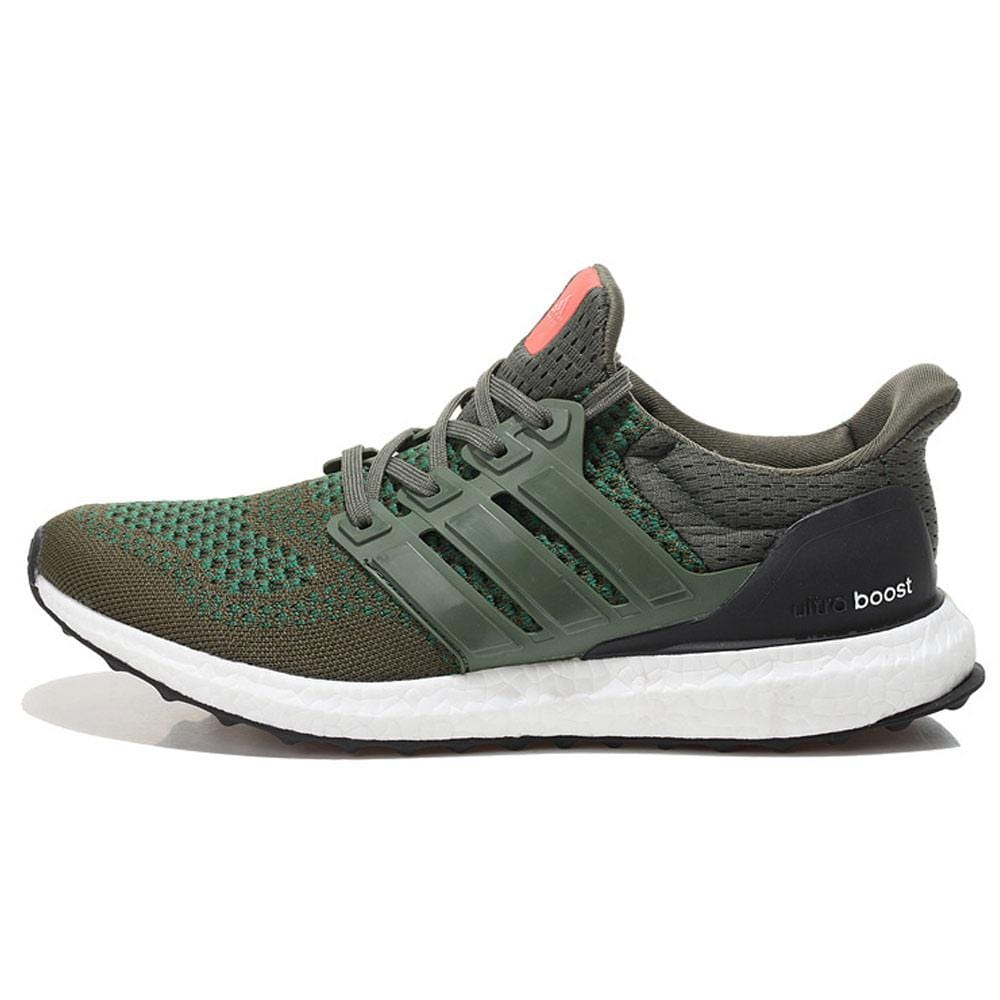 ADIDAS ORIGINALS ULTRA BOOST GREEN-BLACK — UK 3.5 | EU 36 | US 4 — Front View