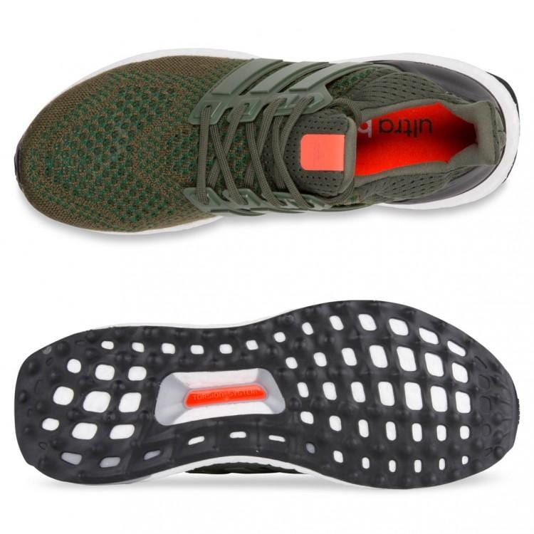 ADIDAS ORIGINALS ULTRA BOOST GREEN-BLACK — UK 3.5 | EU 36 | US 4 — Lifestyle View