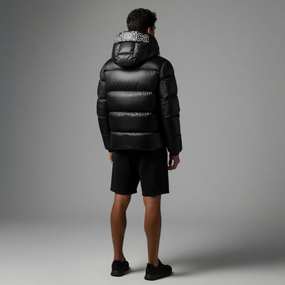 Helvetica Mountain Pioneers Summit Hooded Down Jacket — S — Top View