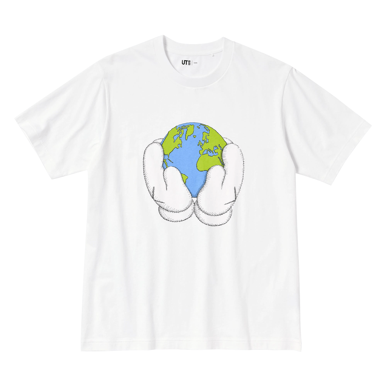 KAWS x UNIQLO Peace For All Tee White — XXS — Front View