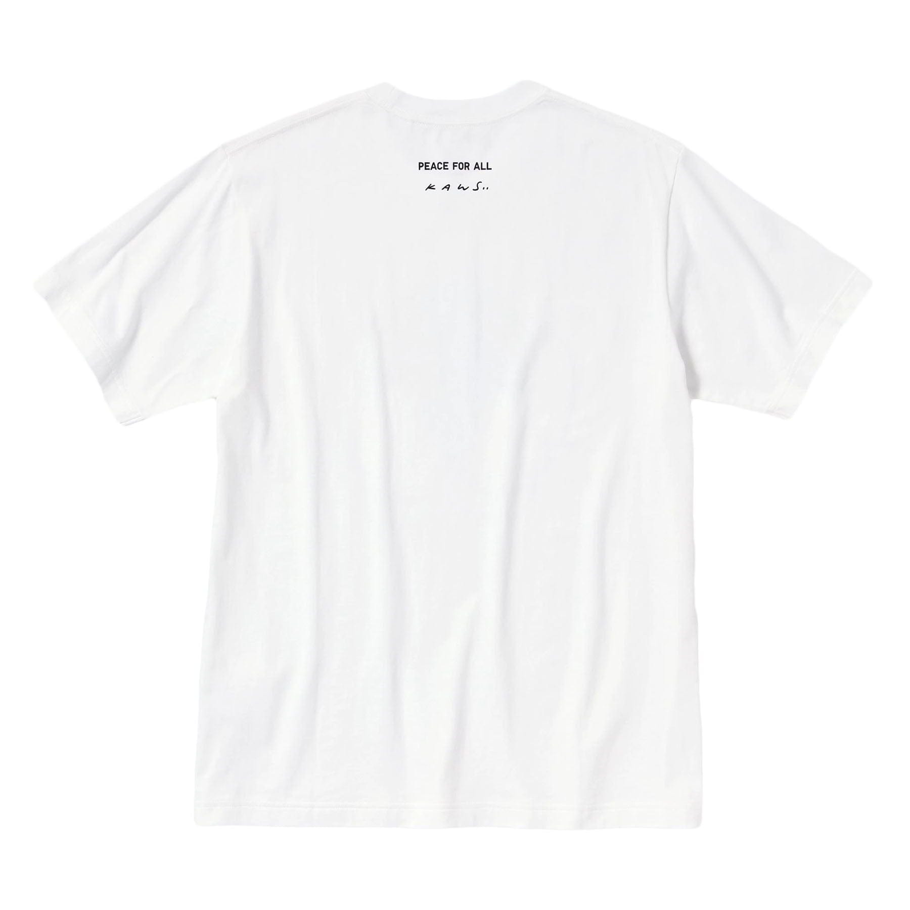 KAWS x UNIQLO Peace For All Tee White — XXS — Side View