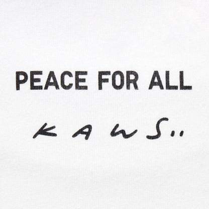 KAWS x UNIQLO Peace For All Tee White — XXS — Top View