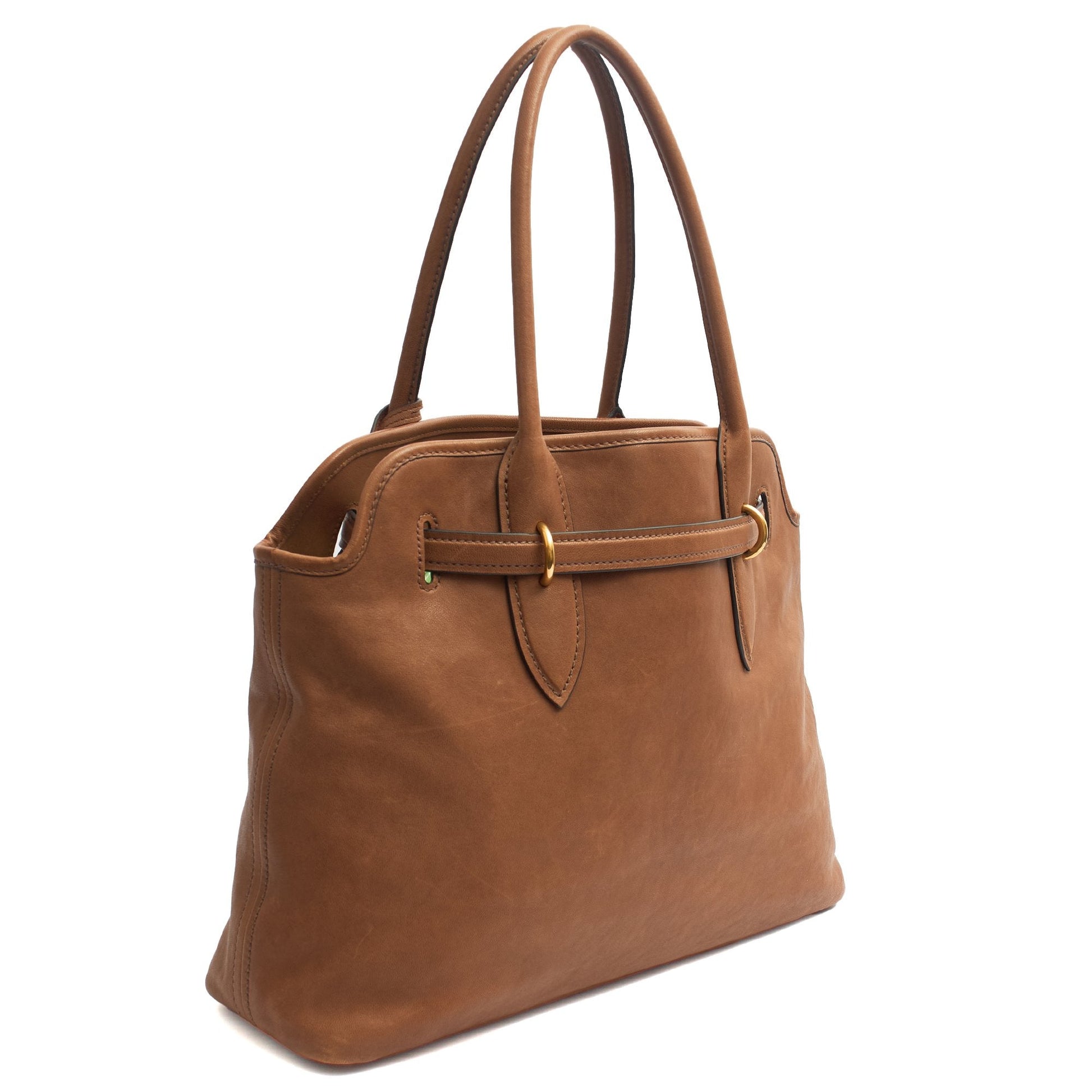 Miu Miu Tote Tote in Brown, Leather — Back View