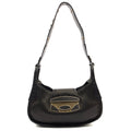 Prada Shoulder Bag Shoulder Bag in Black, Leather — Front View