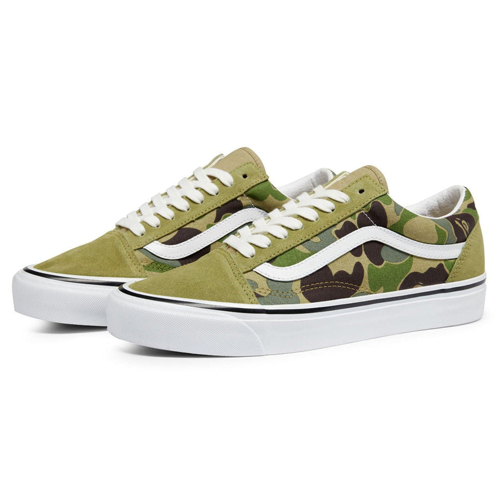 BAPE x Old Skool 36 DX 'Green Camo' — UK 2.5 | EU 34.5 | US 3.5 — Side View