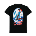 Trapstar All Ladders No Snakes Tee - Black — XXS — Front View