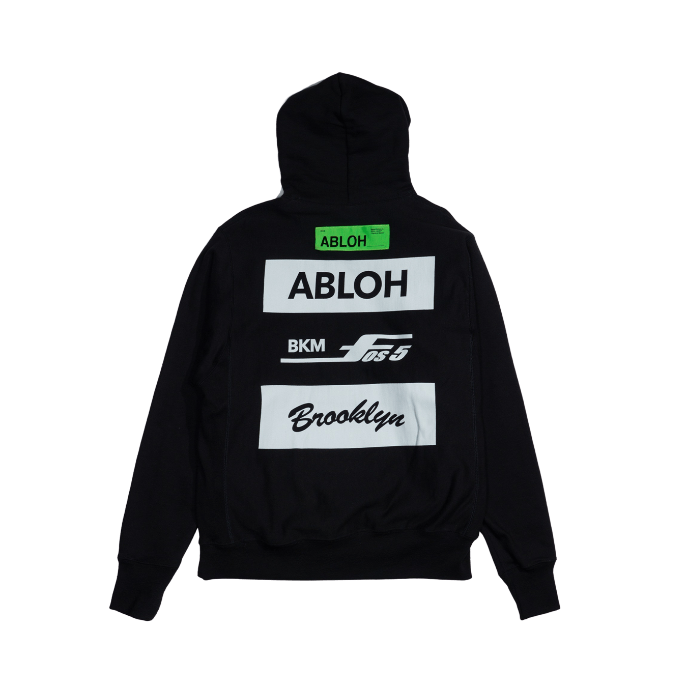 Virgil Abloh FOS BKM Hoodie 'Black' — XXS — Front View