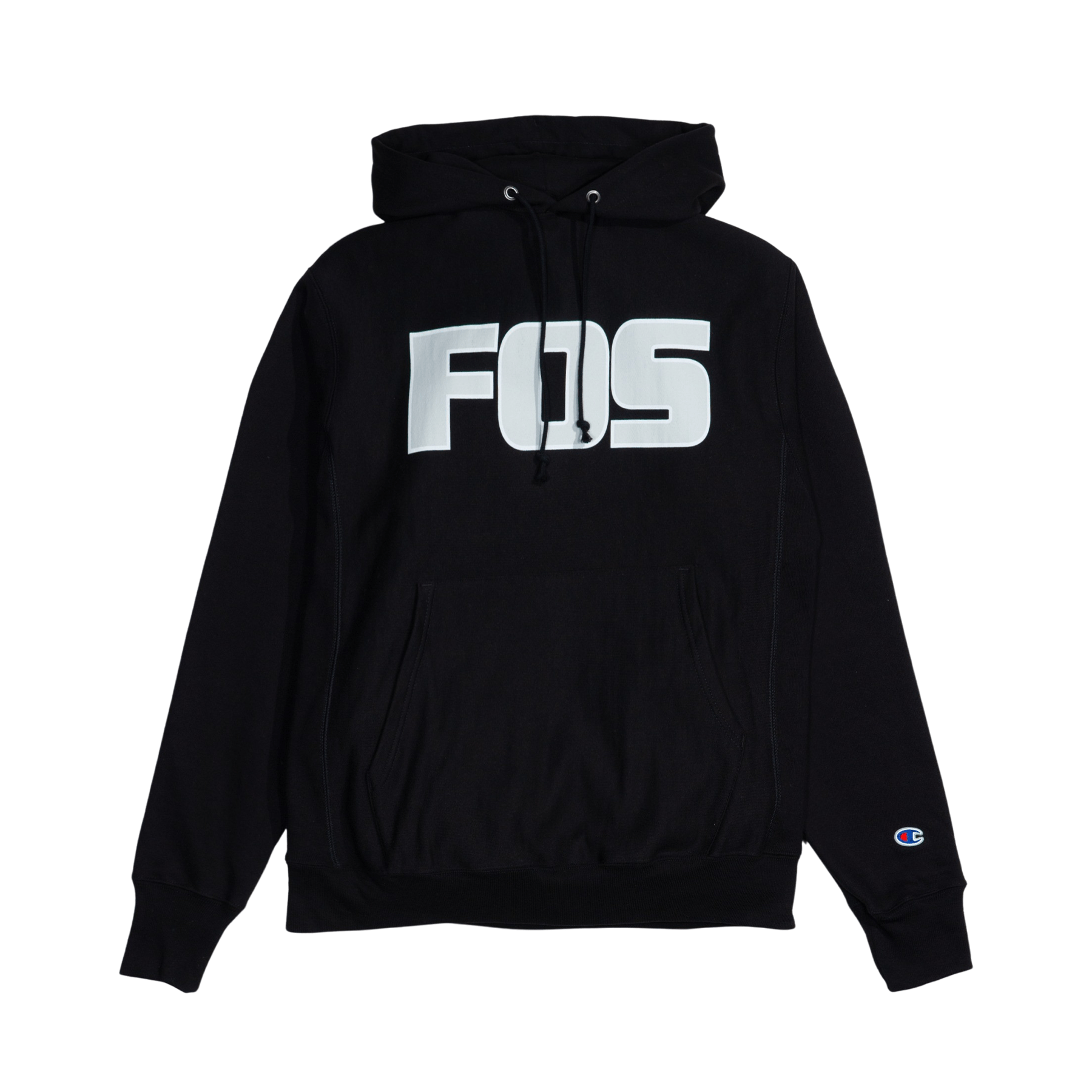 Virgil Abloh FOS BKM Hoodie 'Black' — XXS — Side View