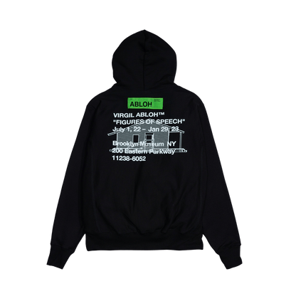 Virgil Abloh Gymnastics Art Institute Hoodie 'Black' — XXS — Front View