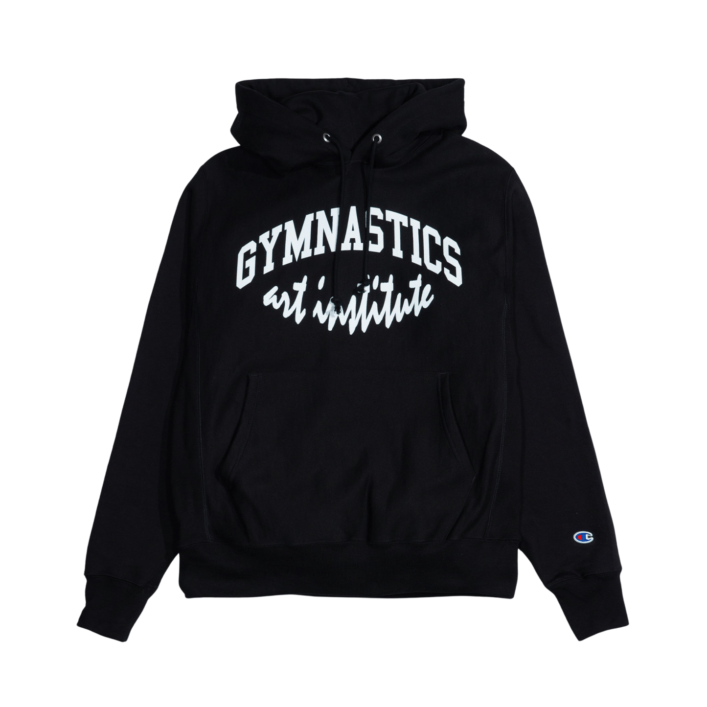Virgil Abloh Gymnastics Art Institute Hoodie 'Black' — XXS — Side View