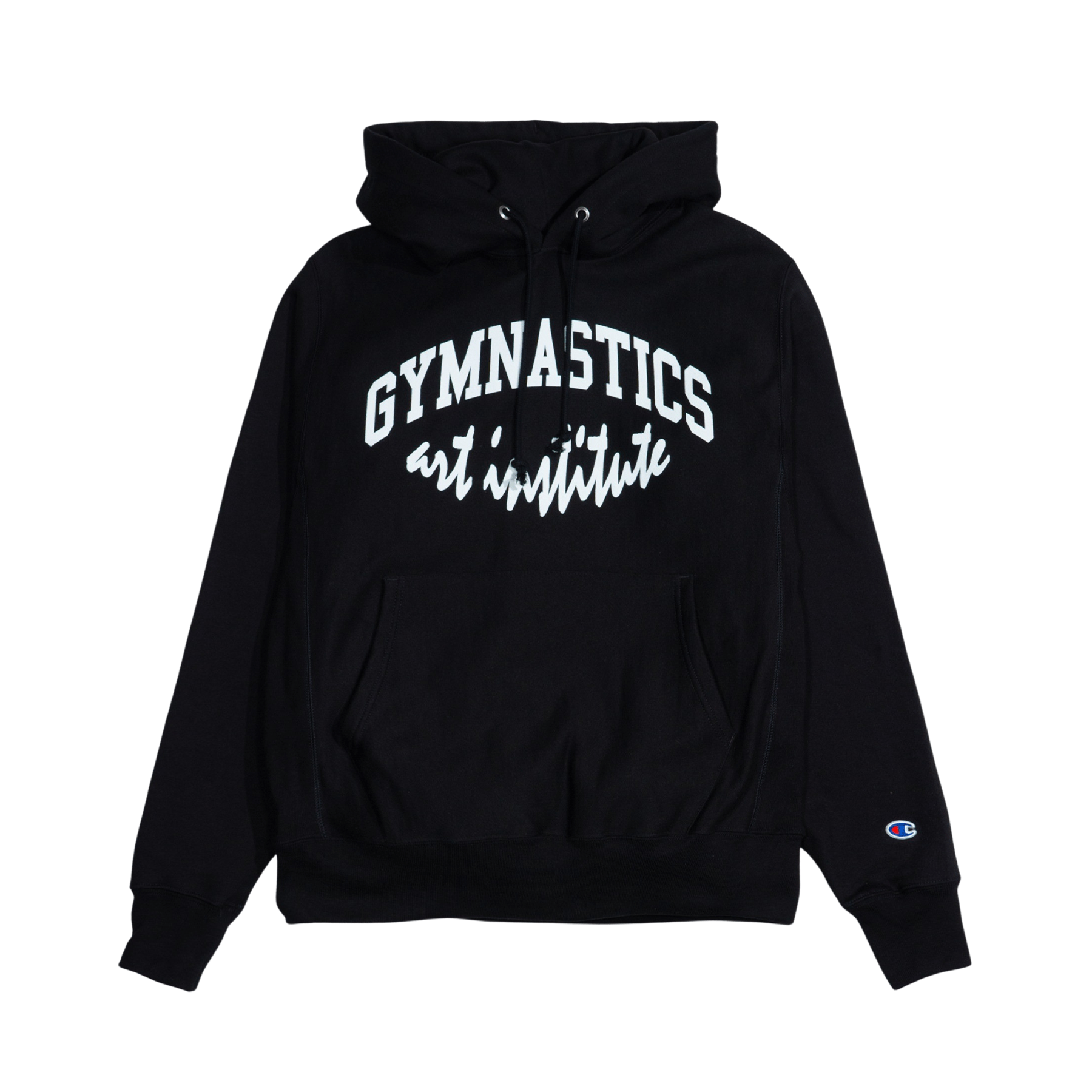 Virgil Abloh Gymnastics Art Institute Hoodie 'Black' — XXS — Side View