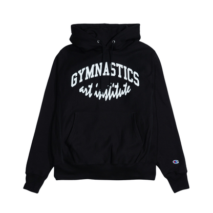 Virgil Abloh Gymnastics Art Institute Hoodie 'Black' — XXS — Side View
