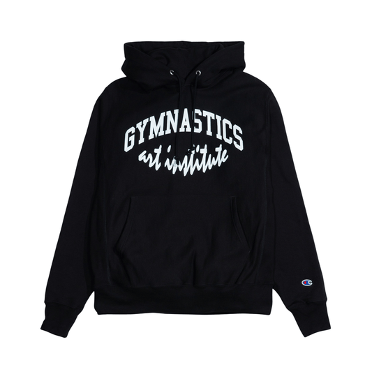 Virgil Abloh Gymnastics Art Institute Hoodie 'Black' — XXS — Side View