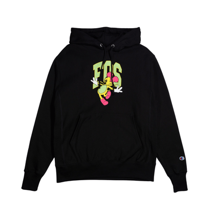 Virgil Abloh FOS Mickey BkM Hoodie 'Black' — XXS — Side View