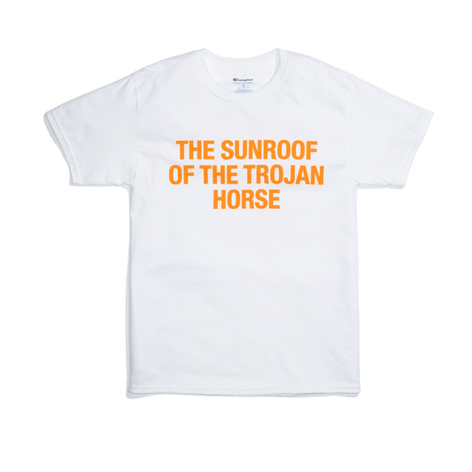 Virgil Abloh FOS Trojan Horse Tee 'White' — XXS — Side View