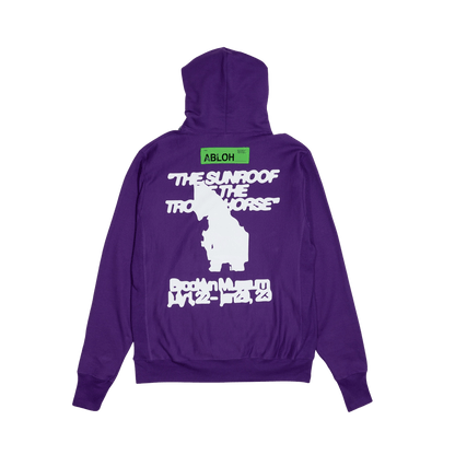 Virgil Abloh FOS Trojan Horse Hoodie 'Purple' — XXS — Front View
